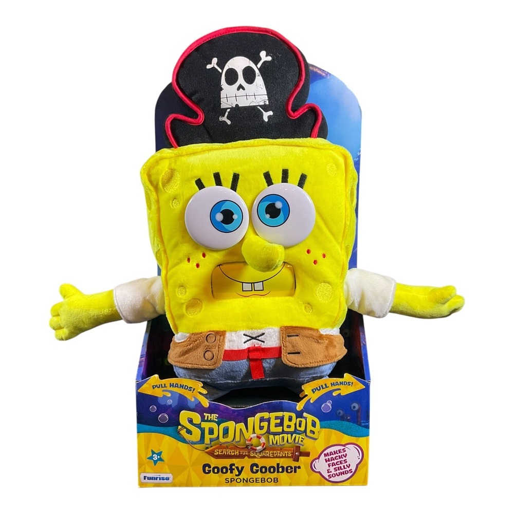 SpongeBob Movie Goofy Goober Interactive Plush Pirate Toy Sounds 71161 Funrise